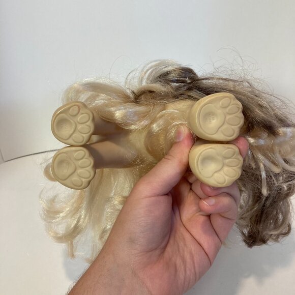 Vintage Sweetie Pups Hasbro 1989 Dog Figure Brown Face Cream Body Long Hair - Picture 3 of 9